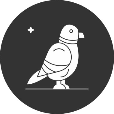 Bir kuşun vektör çizimi