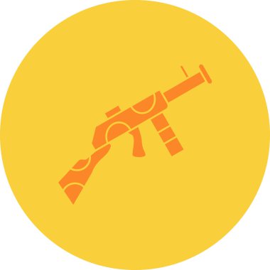 Askeri silah. Basit resimleme