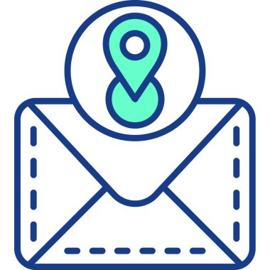 E- posta simgesi vektör illüstrasyonu