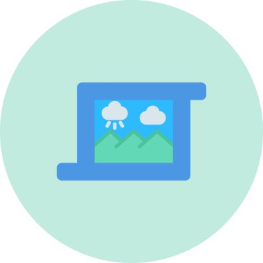 Bulut simgesi vektör illüstrasyonu