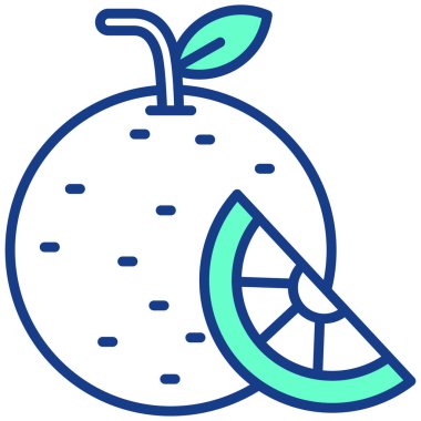 meyve meyve ikonu - taslak biçiminde