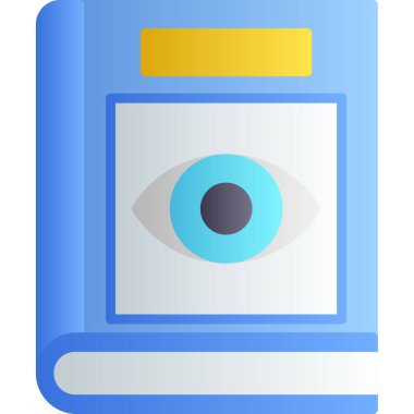 Beyaz arkaplanda izole edilmiş çizgi film tarzında bir göz simgesi. göz sembolü