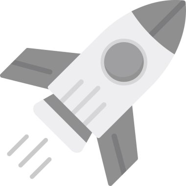 Roket. Web simgesi basit tasarım