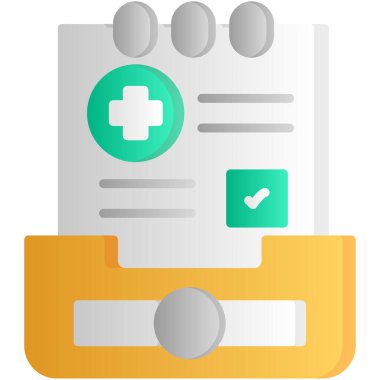 ilk yardım vektör renk simgesi