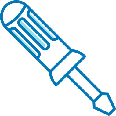 Bir tornavida simgesinin vektör çizimi