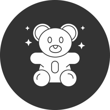 Oyuncak ayı simgesinin vektör çizimi