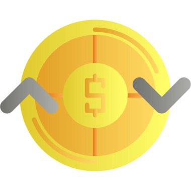 Dolar işareti simgesi vektör illüstrasyon tasarımlı para