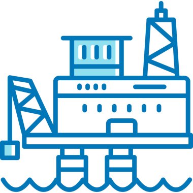 Petrol endüstrisi taslak biçiminde simge