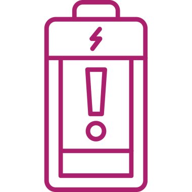 pil simgesi, vektör illüstrasyonu