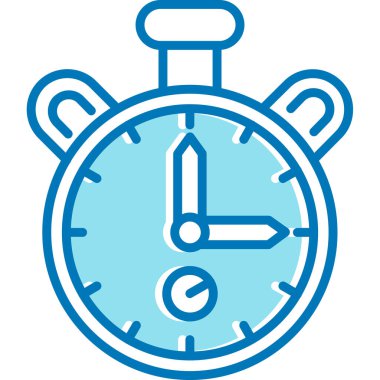 Saat. Web simgesi basit illüstrasyon