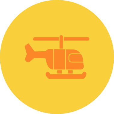 Helikopter simge vektör çizim