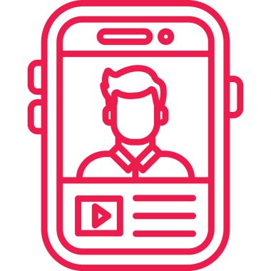 cep telefonu ikonu vektör illüstrasyonu