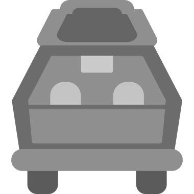 Otobüs. Web simgesi basit illüstrasyon