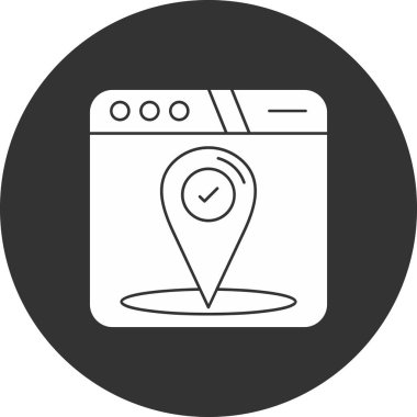 harita pin konumu vektör illüstrasyonu