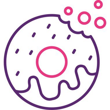 kek ikonu vektör illüstrasyonu