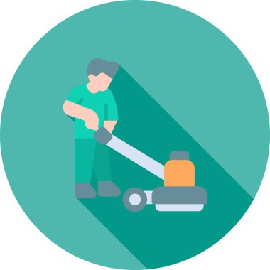 Süpürge Temizleyici vektör simgesi