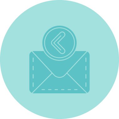 zarf simgesi vektör illüstrasyonu