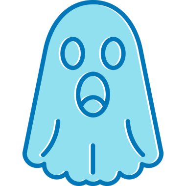 Hayalet. Web simgesi basit illüstrasyon