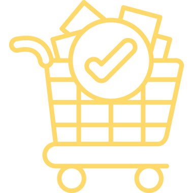 Alışveriş arabası simgesi, taslak biçimi