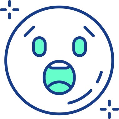 Yüz emojisi. Basit tasarım