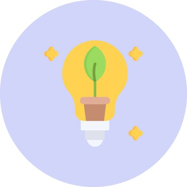 Ampul. Web simgesi basit illüstrasyon