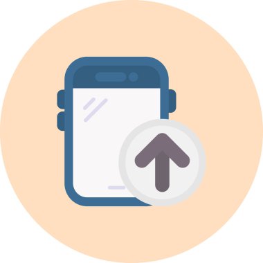 akıllı telefon simgesi vektör illüstrasyonu