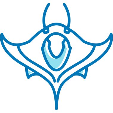 vektörün mavi simge tasarımı