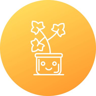 vector illustration of a flower pot