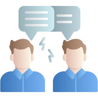 İki kadınla birlikte olan bir adamın vektör düz çizimi