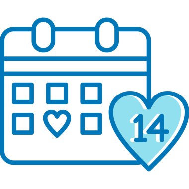 kalp takvimi tarih simgesi - taslak biçimi