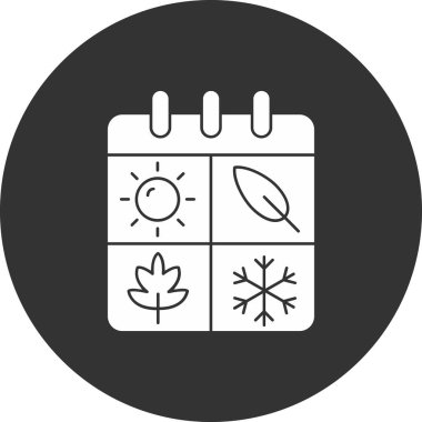 vektör Takvimi Simgesi illüstrasyonu