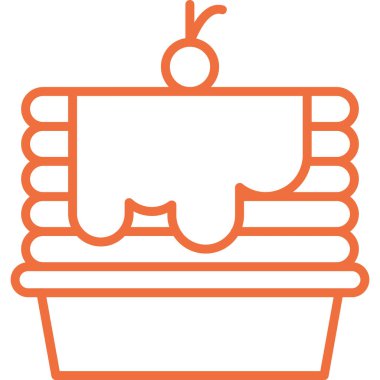 yiyecek ve içecek vektör simgesi.