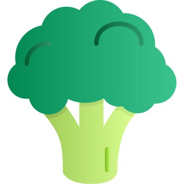 Brokoli, brokoli ikonu. vektör illüstrasyonu