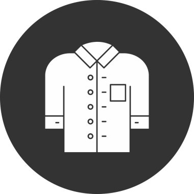 shirt simgesi vektör illüstrasyonu