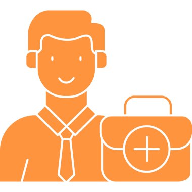 İşletme müdürü. Basit illüstrasyon