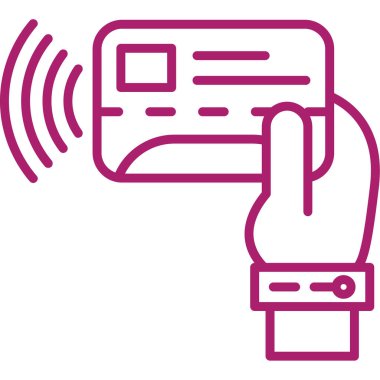 Modern bir simge kartının vektör illüstrasyonu