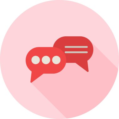 konuşma balonu simgesi, vektör illüstrasyonu