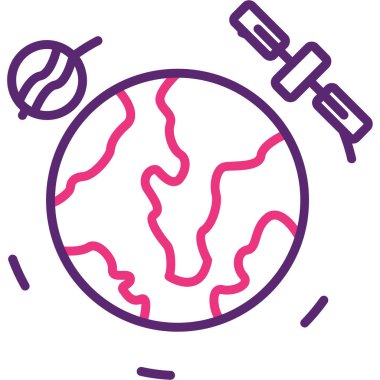 Dünya gezegeni. Basit resimleme