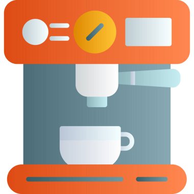 kahve makinesi düz simgesi