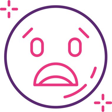 yüz ifadesi ifade vektör illüstrasyonu