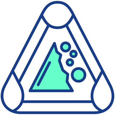 Dağ. Web simgesi basit illüstrasyon