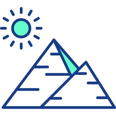 dağ ikonu vektör illüstrasyonu