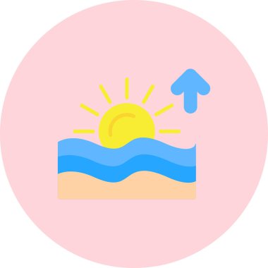 Güneş simgesinin vektör illüstrasyonu