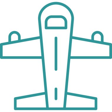 Uçak. Web simgesi basit illüstrasyon