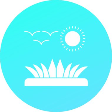 Bir mum ile güzel bir günbatımının vektör çizimi