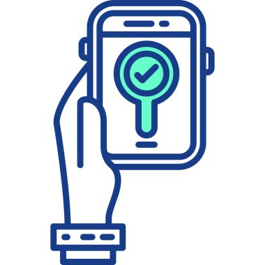 Akıllı izle kutsal kişilerin resmi, vektör çizim