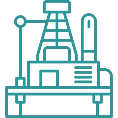 inşaat vinç simgesi ana hat biçiminde oluşturuluyor