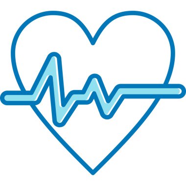 Kalp. Web simgesi basit illüstrasyon