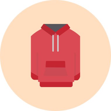Hoodie simge vektör çizim