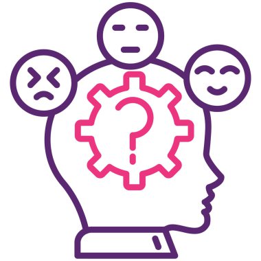 Bir yaratıcı problem simgesinin vektör illüstrasyonu